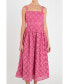 Фото #1 товара Women's Embroidered Lace Midi Dress