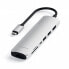Фото #1 товара Satechi Aluminum USB-C Slim Multi-Port 7 in 1 Adapter"Silber USB-C 7 in 1