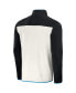 ფოტო #2 პროდუქტის Men's NFL x Darius Rucker Collection by Black, Cream Carolina Panthers Micro Fleece Quarter-Snap Jacket