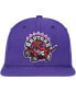ფოტო #3 პროდუქტის Men's Purple Toronto Raptors Hardwood Classics MVP Team Ground 2.0 Fitted Hat