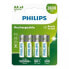 Фото #2 товара PHILIPS R6B4B260 Pack AA Rechargeable Batteries
