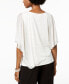 Embellished Asymmetrical Overlay Top