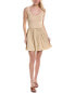 Central Park West Malin Rushed Mini Dress Women's
