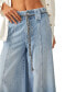 Фото #4 товара Women's Sheer Luck Cropped Wide-Leg Jeans