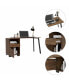 Petra Writing Desk, One Shelf, One Cabinet, One Drawer