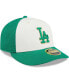 Фото #4 товара Men's White, Green Los Angeles Dodgers 2024 St. Patrick's Day Low Profile 59FIFTY Fitted Hat