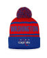 Men's Red, Royal Washington Capitals Vintage-Like Heritage Cuffed Knit Hat with Pom