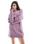 ASOS DESIGN Louvre Paris mini sweatshirt dress in washed lilac Gewaschenes Flieder, 36 - фото #1