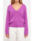 Фото #1 товара Women's Cable Knit Cardigan