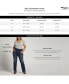 Фото #4 товара Plus Size Infinite Fit ONE SIZE FITS THREE High Rise Straight Leg Jeans