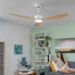 Фото #18 товара Потолочный вентилятор со светодиодной подсветкой и 3 лопастями из АБС-пластика Wuled InnovaGoods Деревянный 36 W 52" Ø132 cm