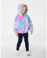 ფოტო #2 პროდუქტის Girl Faux Fur Hooded Cardigan Multicolor - Toddler|Child