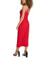 Women's Faux-Wrap Midi Dress