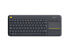 Фото #7 товара Logitech Wireless Touch Keyboard K400 Plus - Full-size (100%) - Wireless - RF Wireless - QWERTY - Black