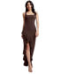 ფოტო #1 პროდუქტის Women's Charlene Ruffled High-Low Gown