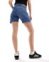 Lee Rider bermuda straight fit denim shorts in mid wash