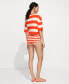 Фото #3 товара Women's Striped Ribbed-Knit Sweater