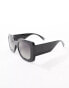 Jeepers Peepers chunky square sunglasses in black