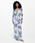 ფოტო #1 პროდუქტის Women's Bow Detail Printed Jumpsuit