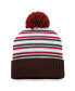 Men's Brown Brown Bears Dash Cuffed Knit Hat with Pom