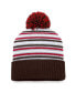 Men's Brown Brown Bears Dash Cuffed Knit Hat with Pom - фото #2