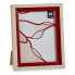 Фото рамка 18,8 x 2 x 24 cm Стеклянный Красный Деревянный Коричневый Пластик (6 штук)