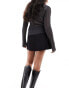 Фото #4 товара Weekday wrap mini skirt in black