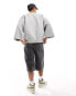 Фото #4 товара ASOS DESIGN extreme oversized sweatshirt in grey marl