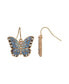 ფოტო #1 პროდუქტის Enamel Crystal Butterfly Earrings