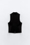 Fitted waistcoat with zip