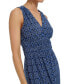 ფოტო #3 პროდუქტის Women's Printed V-Neck Midi Dress