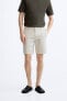 TEXTURED CHINO BERMUDA SHORTS