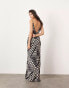 Фото #3 товара ASOS EDITION cami maxi dress in mono spot scarf print