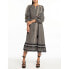 REPLAY W9093.000.10341 Long Sleeve Midi Dress