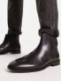 Фото #3 товара ASOS DESIGN chelsea boots in black leather