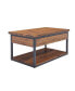 Фото #1 товара Claremont Rustic Wood Coffee Table with Low Shelf