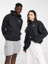 New Balance unisex small logo hoodie in black