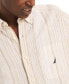 Фото #3 товара Men's Classic-Fit Striped Linen-Blend Long Sleeve Shirt