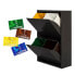 Фото #2 товара WELLHOME Metallic trash and recycling bin with 4 compartments + 4 magnetic labels 68L