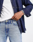 Фото #3 товара ASOS DESIGN Cone Mill Denim stretch slim fit 'American classic' jeans in 90's mid wash