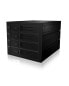 Фото #6 товара ICY BOX IB-564SSK - 3x 5.25" - Storage drive tray - 2.5" - SATA - SATA II - SATA III - Serial Attached SCSI (SAS) - Black - Aluminium