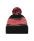 Фото #3 товара Men's Black Houston Rockets Chilled Cuffed Knit Hat with Pom