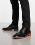 Office meanest brogues in black leather