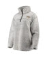 Women's Gray Nashville Predators Sherpa Quarter-Zip Pullover Jacket