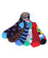 ფოტო #2 პროდუქტის Men's Fun Colorful Dress Socks 6 Pack