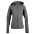 Diadora Bright Be One Full Zip Running Jacket Womens Black, Grey Casual Athletic