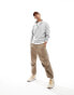 New Look 1/4 zip funnel neck in grey marl