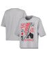 ფოტო #1 პროდუქტის Women's Silver Wisconsin Badgers Rock & Roll School of Rock T-shirt