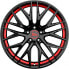 Фото #2 товара Колесный диск литой MAM RS4 black painted red inside 8.5x19 ET45 - LK5/108 ML72.6
