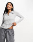 Фото #2 товара The North Face Training Flex 1/4 zip tech long sleeve in grey heather